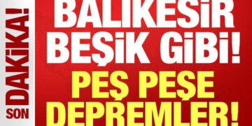 Balıkesir beşik gibi sallanıyor: Peş peşe depremler devam ediyor!
