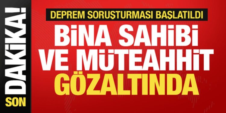 Balıkesir’de yıkılan binaya ilişkin soruşturma: Bina sahibi ve müteahhit gözaltında