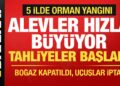 Çanakkale, Bolu, Manisa, Mersin, Aydın… 5 ilde orman yangını: Alevler hızla büyüyor