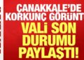 Çanakkale’de havadan çekilen korkunç görüntü: Vali Toraman son durumu paylaştı!