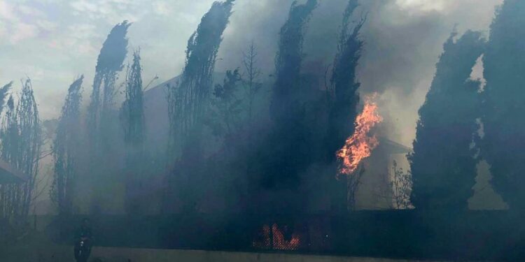 Çorlu’da korkutan yangın: Alevler yerleşim yerlerine sıçradı