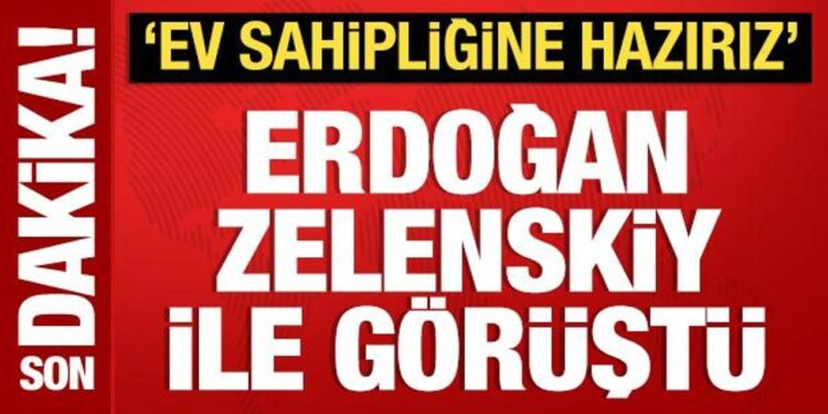 Cumhurbaşkanı Erdoğan, Zelenskiy ile görüştü
