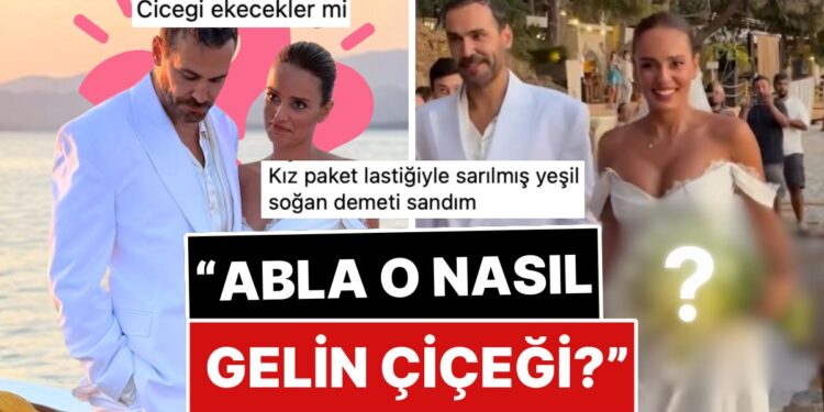 Düğününde Yeşil Soğan Demetinden Hallice Bir Gelin Çiçeği Tercih Eden Bestemsu Özdemir Dillere Fena Düştü!