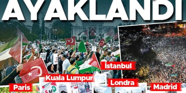 Dünya Gazze için ayaklandı