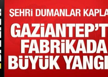Gaziantep’te geri dönüşüm tesisinde büyük yangın