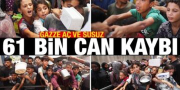 Gazze’de açlık had safhada! Can Kaybı 61 bin 430’a yükseldi