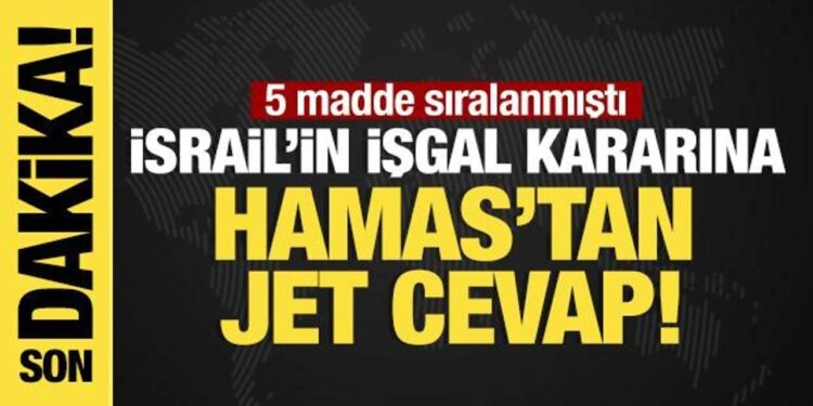 Gazze’nin ‘tam’ işgali kararına Hamas’tan cevap: İsrail ordusuna pahalıya patlayacak