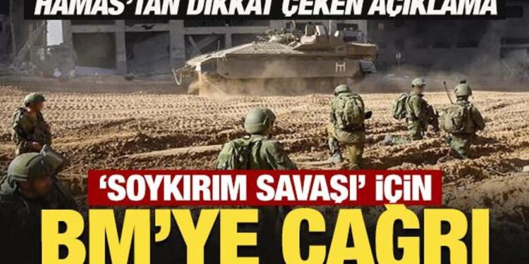 Hamas’tan ‘soykırım savaşı’ için BM’ye çağrı!