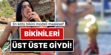 İki Tane Bikiniyi Üst Üste Giyen Dua Lipa’nın Kameralara Yansıyan Akrobatik Hareketleri Gündem Oldu!