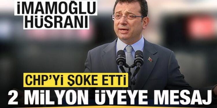 İmamoğlu hüsranı! CHP’yi şoke eden olay! 2 milyon üyeye SMS gönderdi