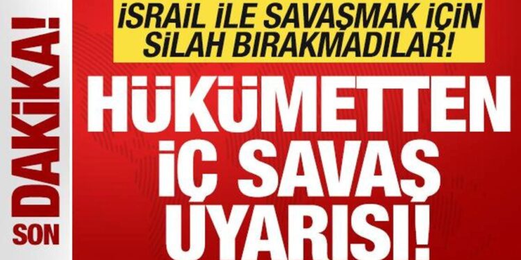 İsrail’e savaş ilan ettiler! Silah bırakmayınca hükümet ayaklandı! “İç savaş çıkabilir”