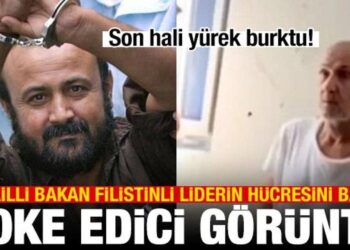 İsrailli Bakan, Filistinli liderin hücresini bastı! Son hali yürek burktu