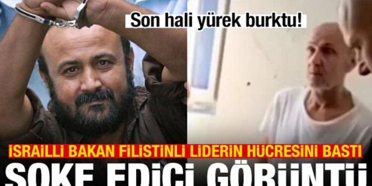 İsrailli Bakan, Filistinli liderin hücresini bastı! Son hali yürek burktu