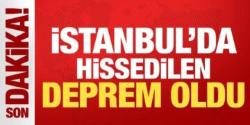 İstanbul’da deprem oldu