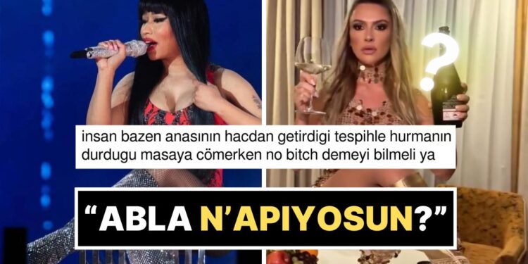 Masaya Bacak Bacak Üstüne Atıp Tüneyen Hadise’nin “Nicki Minaj Akımı” Performansı Dillere Düştü!