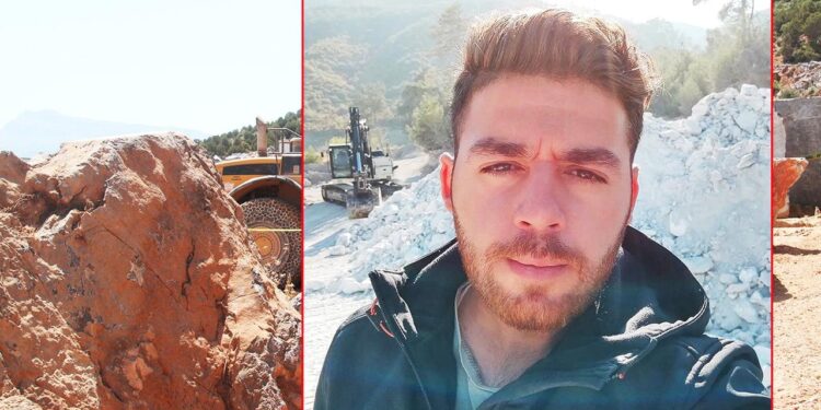 Mermer ocağında korkunç olay: Genç mühendis hayatını kaybetti