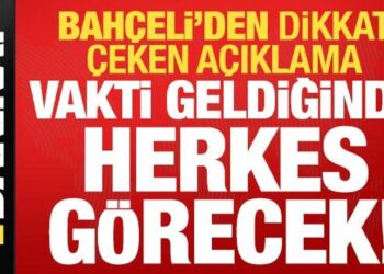 MHP lideri Bahçeli’den dikkat çeken açıklama: Vakti zamanı geldiğinde herkes görecek!