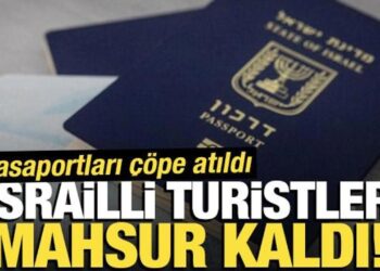 Pasaportları çöpe atıldı: İsrailli turistler, mahsur kaldı!