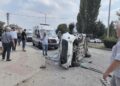 Refüje çarpıp takla attı! Yaralılar var