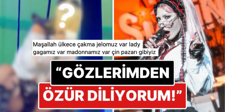 Sineği Andıran Gözlükleri, Yeşil Saçları ve Sahne Kıyafetiyle Dikkat Çeken Hande Yener Tarzıyla Gündeme Oturdu