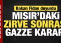 Son dakika…. Bakan Fidan Mısır’da! Son dakika açıklamalarda bulunuyor