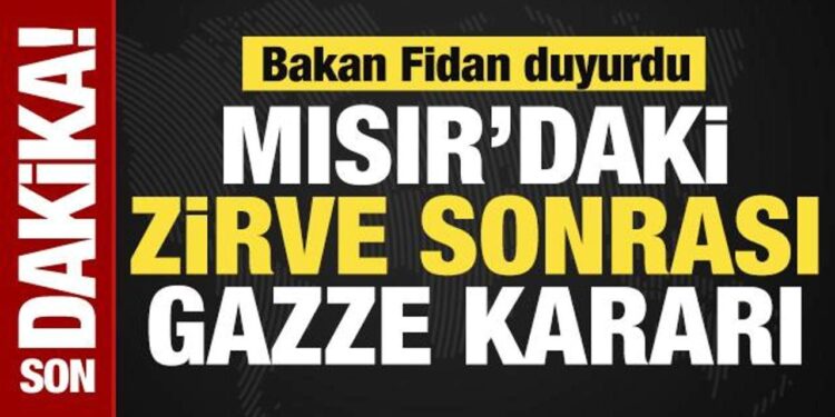 Son dakika…. Bakan Fidan Mısır’da! Son dakika açıklamalarda bulunuyor