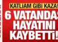 Son dakika: Çanakkale’de katliam gibi kaza: 6 vatandaş öldü