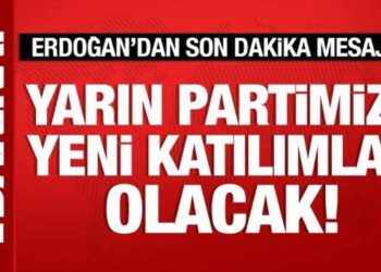 Son Dakika: Cumhurbaşkanı Erdoğan duyurdu: Yarın partimize yeni katılımlar olacak