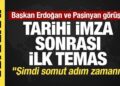 Son dakika… Cumhurbaşkanı Erdoğan, Paşinyan ile görüştü!