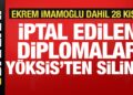 Son dakika: İptal edilen diplomalar YÖKSİS’ten silindi! Aralarında İmamoğlu da var