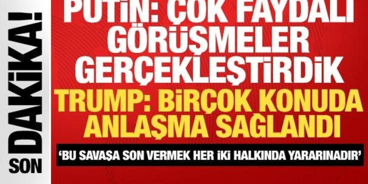 Tarihi zirve sonrası Putin ve Trump’tan son dakika açıklaması: Birçok konuda anlaştık