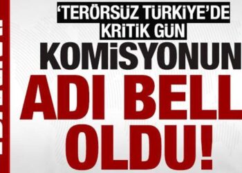 Terörsüz Türkiye sürecinde kritik gün! Komisyonun adı belli oldu