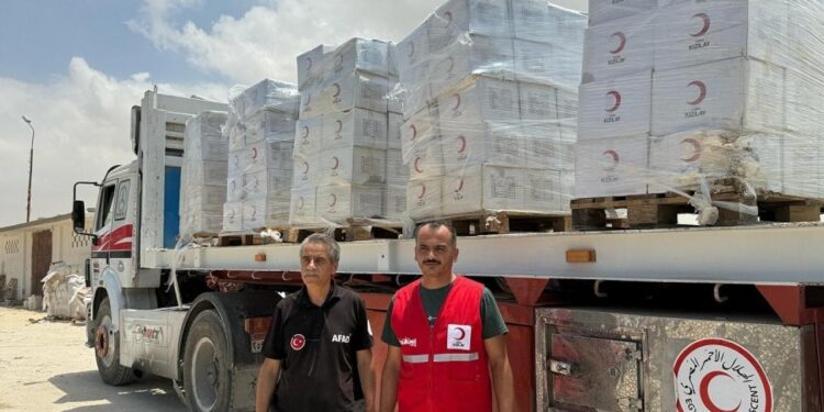 Türk Kızılay’dan Gazze’ye 165 TIR gıda yardımı