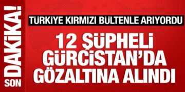 Türkiye’nin kırmızı bültenle aradığı 12 kişi Gürcistan’da gözaltına alındı