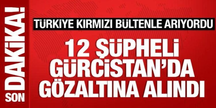 Türkiye’nin kırmızı bültenle aradığı 12 kişi Gürcistan’da gözaltına alındı