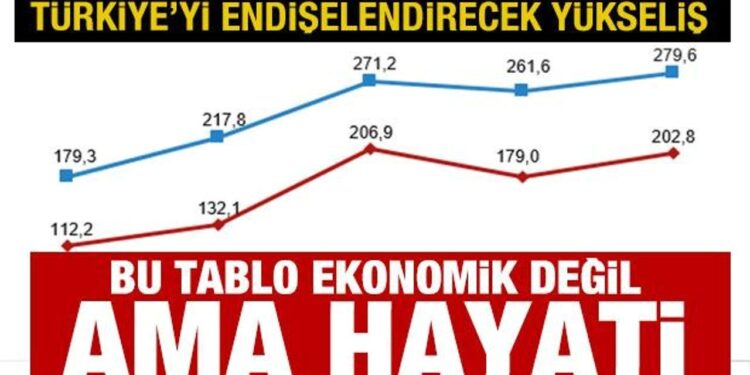 Türkiye’yi korkutan yükseliş! Bu tablo ekonomik değil ama ‘hayati’
