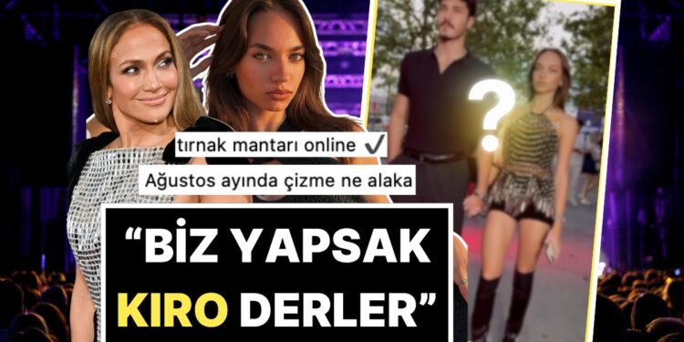 Yazın Ortasında Çizme Giymeyi Alışkanlık Haline Getiren Eylül Tumbar’ın JLo Konseri Kombini Dillere Fena Düştü