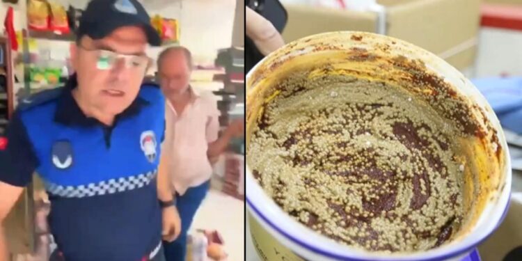 Zabıtaya saldıran esnaf tutuklandı, iş yerinden şoke eden görüntüler: 418 kilo bozuk ürün!