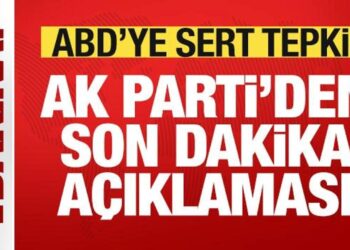 AK Parti’den son dakika ABD açıklaması! Skandal karara tepki: Geri dönülmeli