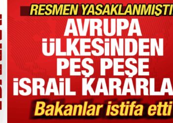 Avrupa ülkesinden peş peşe İsrail kararları! Hükümet karıştı: Bakanlar istifa etti