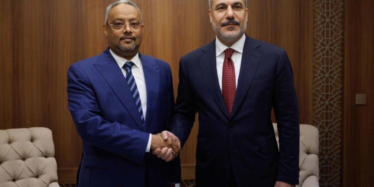 Bakan Fidan, Cibuti Dışişleri Bakanı Omar ile bir araya geldi