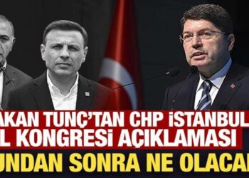 Bakan Tunç’tan son dakika CHP İstanbul İl Kongresi açıklaması