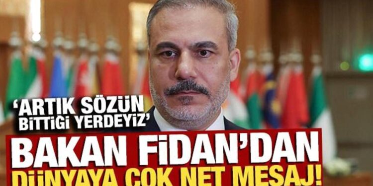 Bakanı Fidan’dan ‘Gazze’ açıklaması: Artık sözün bittiği yerdeyiz
