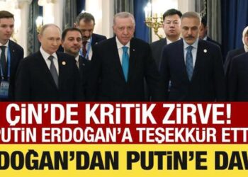 Cumhurbaşkanı Erdoğan Çin’de Putin ile görüştü