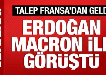 Cumhurbaşkanı Erdoğan, Macron ile görüştü