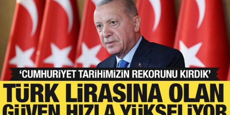 Cumhurbaşkanı Erdoğan: Türk lirasına güven hızla yükseliyor