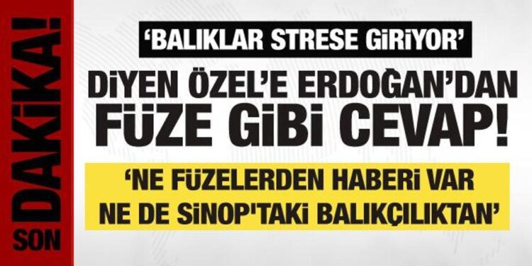 Cumhurbaşkanı Erdoğan’dan Özgür Özel’e füze testi cevabı!