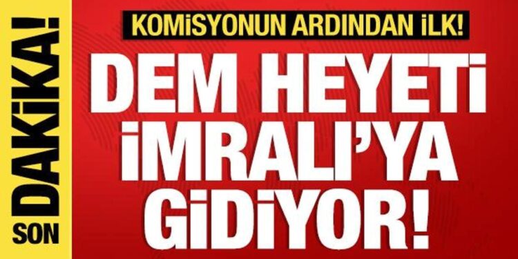 DEM Parti heyeti İmralı’ya doğru yola çıktı! Komisyonun ardından ilk ziyaret
