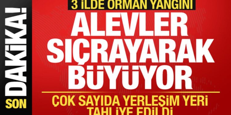 Denizli, Karabük, Kastamonu… 3 ilde orman yangını: Yerleşim yerleri tahliye ediliyor
