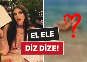 Derin Talu Çiçeği Burnunda Sevgilisi Tanalp Tokgöz ile Denizde Oturarak Poz Verdi